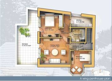 Фото номера Апартаменты с 2 спальнями и террасой Апарт-отели 6 Apartments г. Предял 5